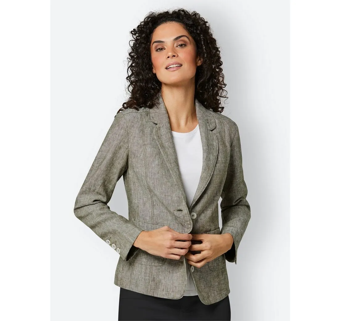 CREATION L Blusenblazer Leinen-Blazer