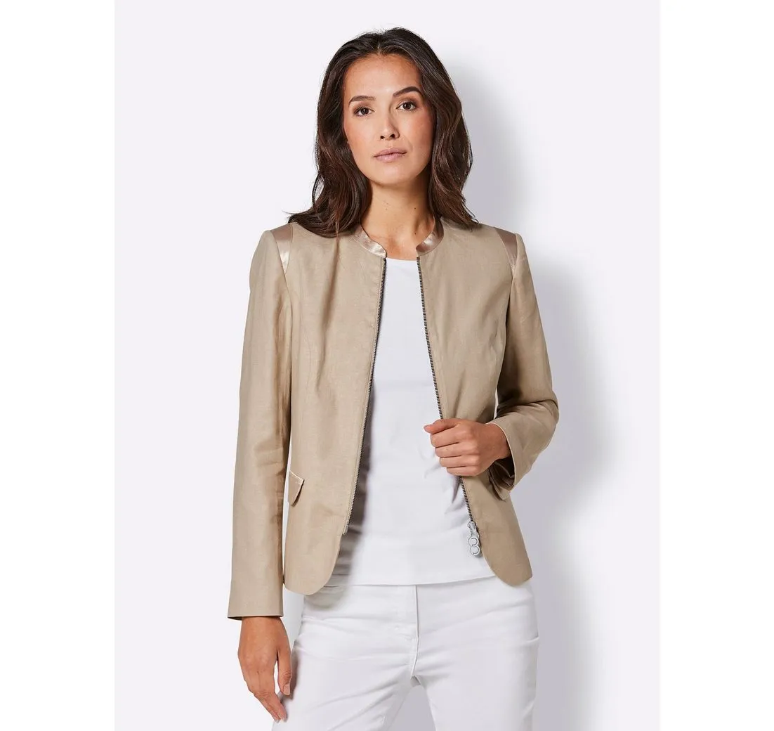 CREATION L Blusenblazer Leinen-Viskose-Blazer