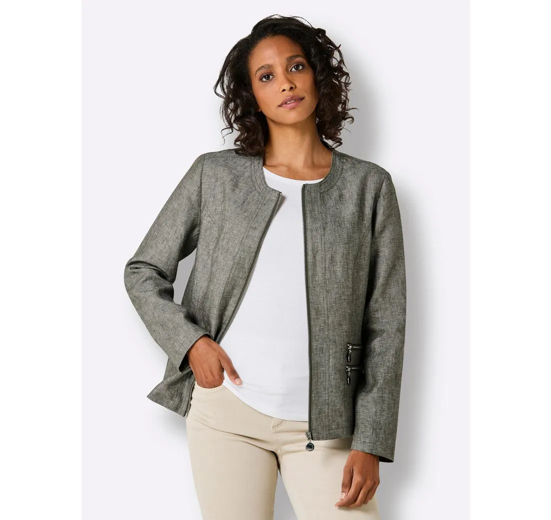 CREATION L Blusenblazer Leinenblazer