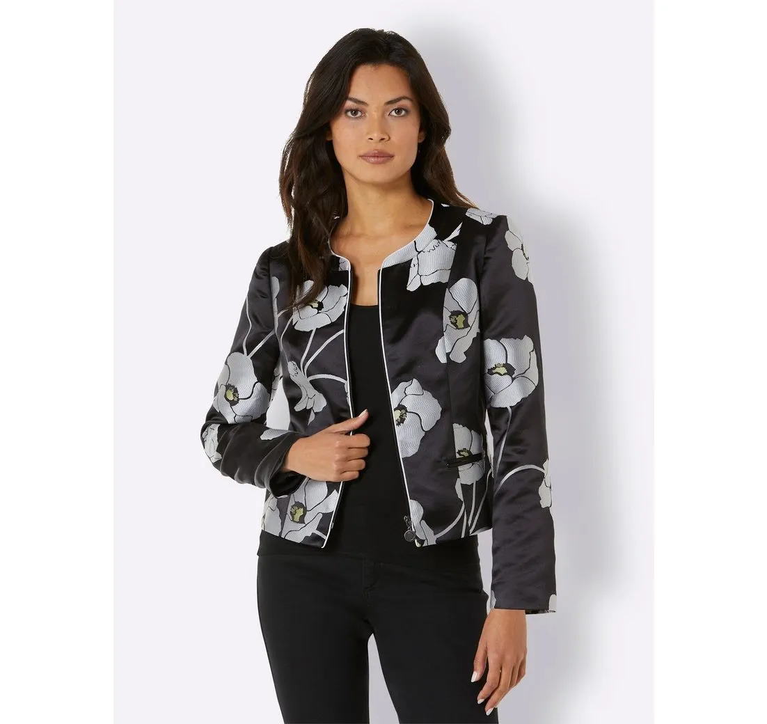CREATION L Blusenblazer Polyester-Seiden-Blazer
