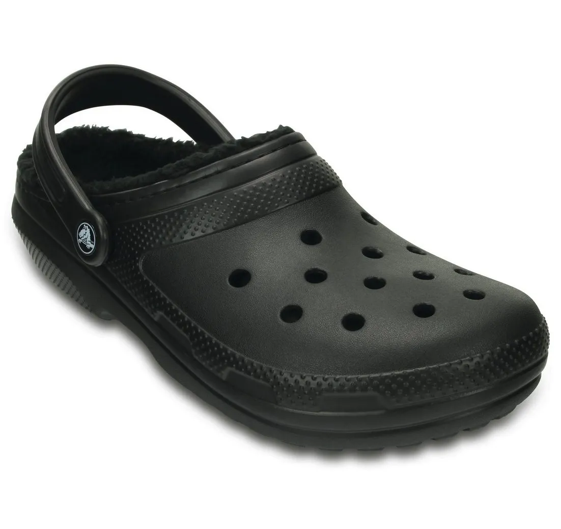 CROCS Classic Lined Clog Hausschuh Gartenclog, Schlappen, Clog, mit kuscheligem Fellimitat