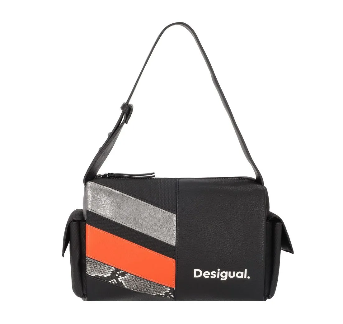 Desigual Schultertasche Basic 3, Polyurethan