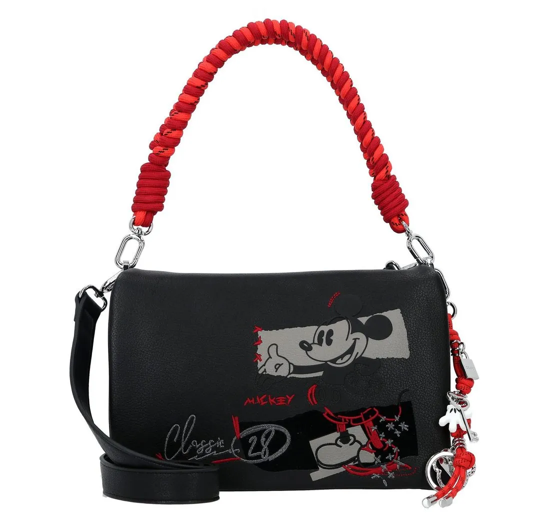 Desigual Schultertasche Mickey Rock, Polyurethan