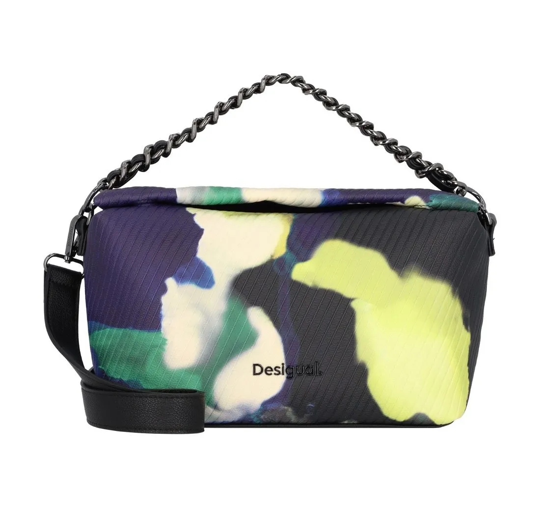 Desigual Schultertasche Military Flower, Polyurethan