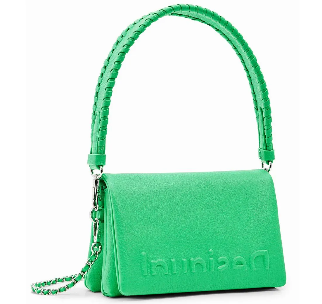 Desigual Umhängetasche Desigual Damen Handtasche Half Logo Dortmund Flap schwarz (1, 1-tlg., 1)