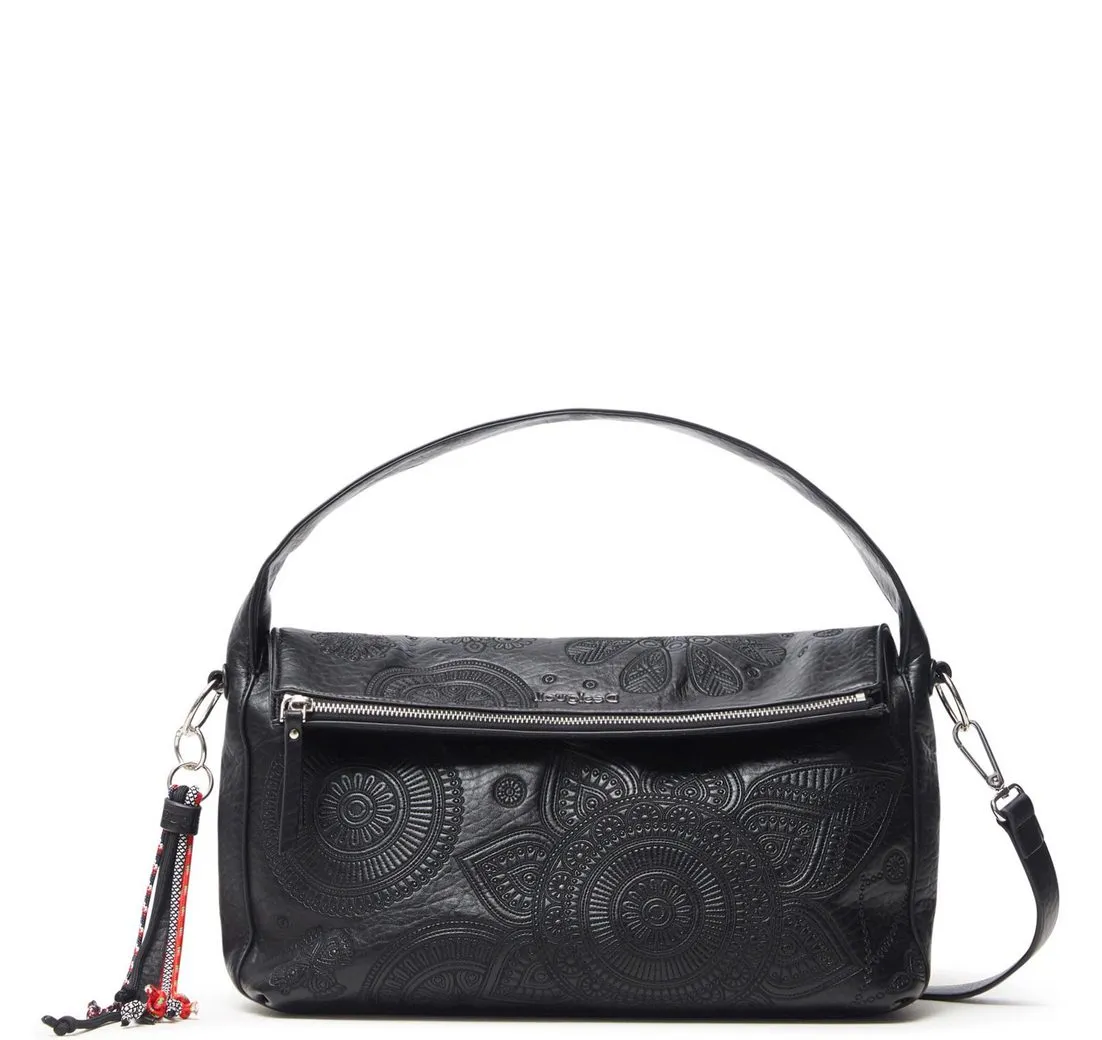 Desigual Umhängetasche Desigual Damen Schultertasche Deja Vu Narbonne Flap Negro (1-tlg)