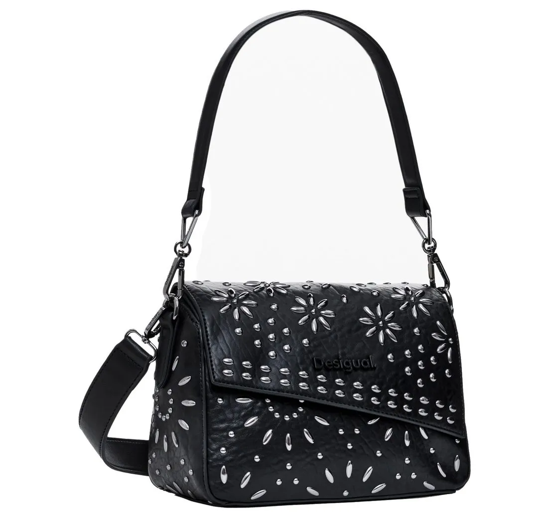 Desigual Umhängetasche Metal Dandelion Phuket - Schultertasche Mini (black)