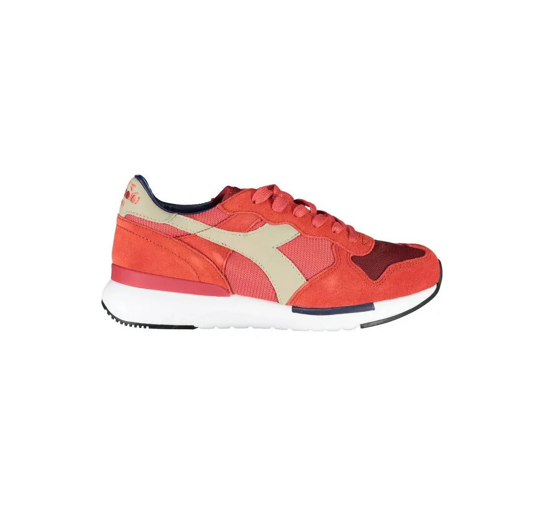 DIADORA Sneaker Damen Sportschuh Rot mit Kontrastdetails &