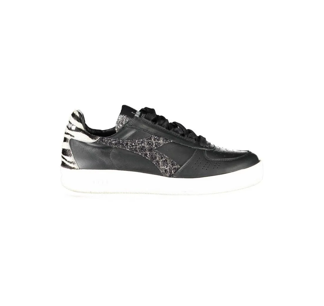 DIADORA Sneaker Damen Sportschuh Schwarz mit Kontrastdetails &