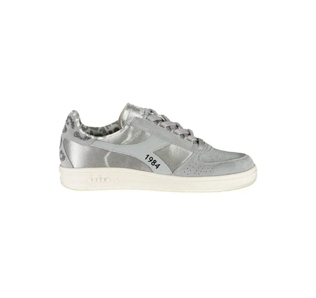 DIADORA Sneaker Grauer Damensneaker mit Swarovski & Kontrastdetails