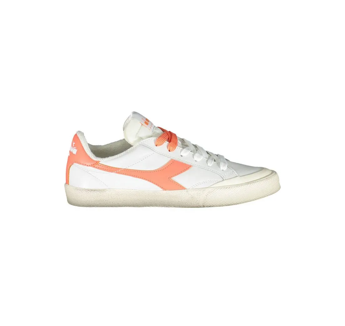 DIADORA Sneaker Weiße Sportschuhe mit Schnürsenkeln und