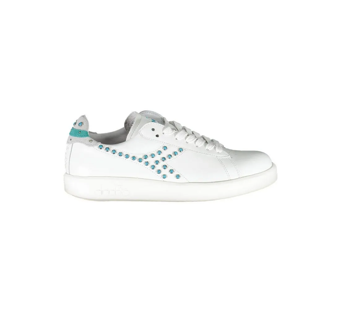 DIADORA Sneaker Weißer Damen-Sportschuh mit Schnürsenkeln &
