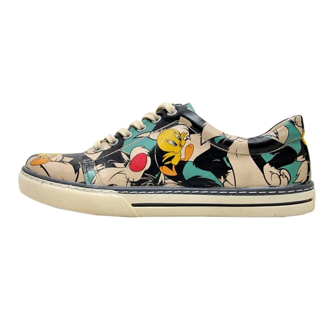 DOGO Sneaker Catch Me If You Can Tweety Damen Sneaker / Female Sneaker Vegan