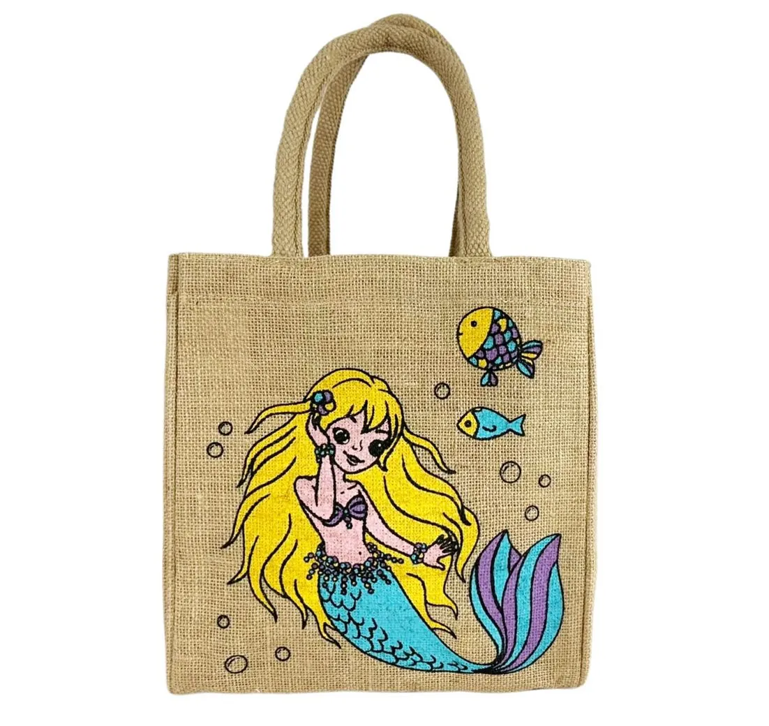 Domelo Handtasche Domelo Kinder Handtasche Mädchen Jute Tasche kleine Schultertasche, Deutsch Designer