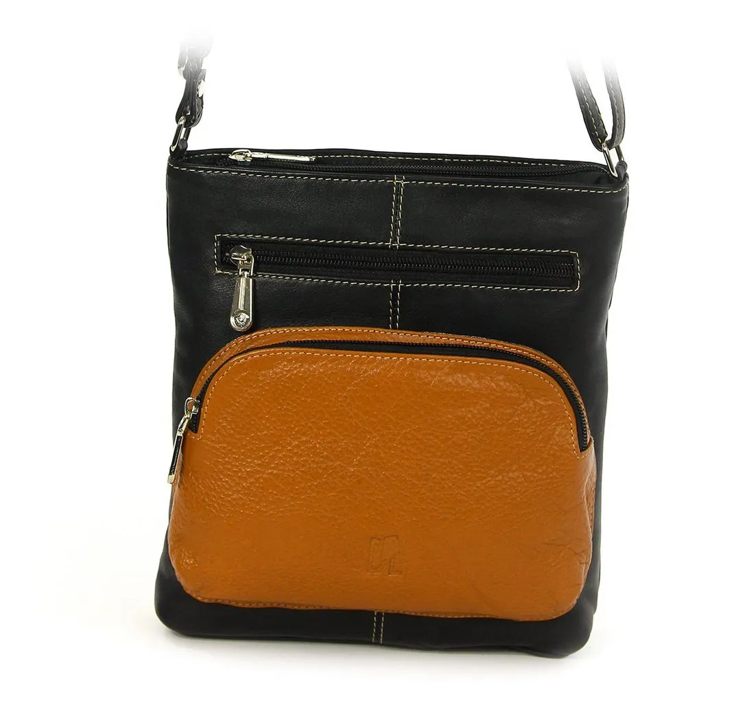 DrachenLeder Handtasche OTZ900X DrachenLeder Damen Handtasche (Handtasche), Damen Tasche, Echtleder schwarz, braun