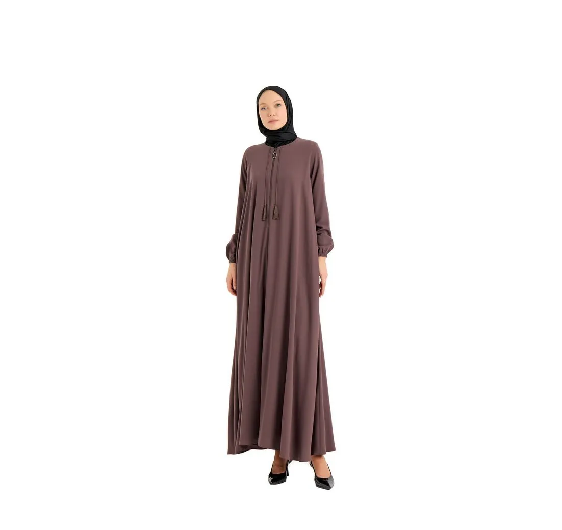 ELYANUR Maxikleid Hochwertige erweiterte Abaya
