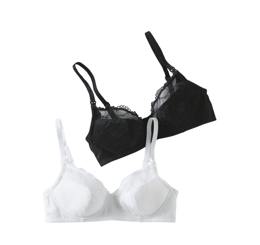 ENVIE DE FRAISE Still-BH 2er-Pack Bügel-BHs mit Spitze für Schwangerschaft 2er-Pack