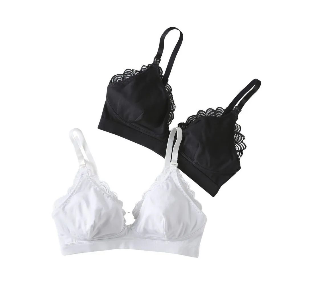 ENVIE DE FRAISE Still-BH Bio-Kollektion: 2er-Pack Still-BHs mit Spitze 2er-Pack