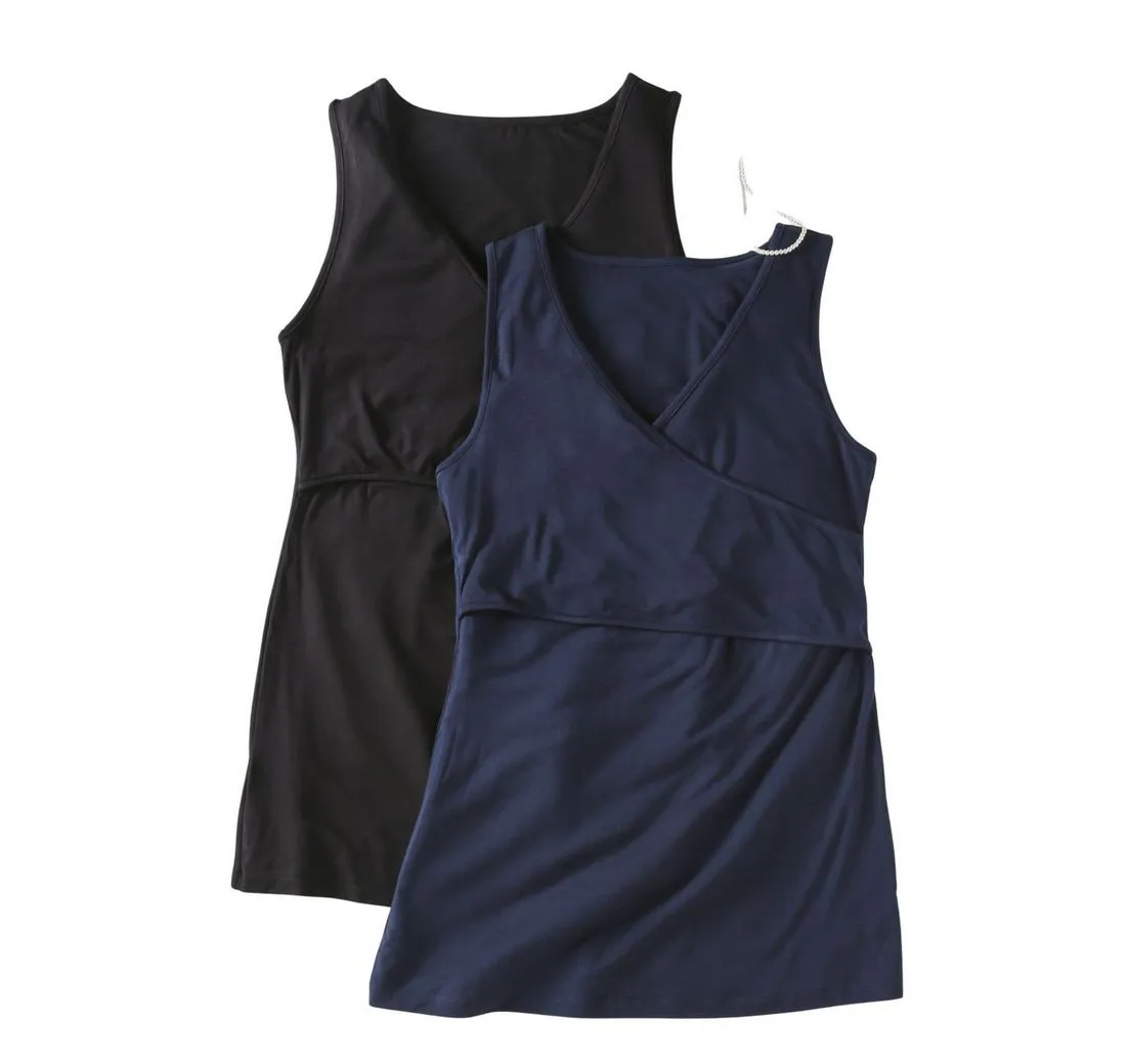 ENVIE DE FRAISE Stilltop 2er-Pack Wickeltops für Schwangerschaft FIONA