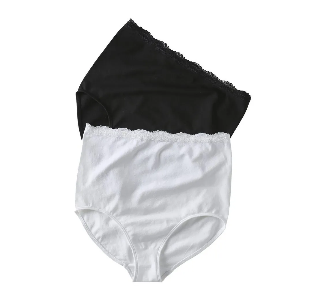 ENVIE DE FRAISE Umstandsslip 2er-Pack nahtlose Umstands-Slips mit hoher Taille 2er-Pack