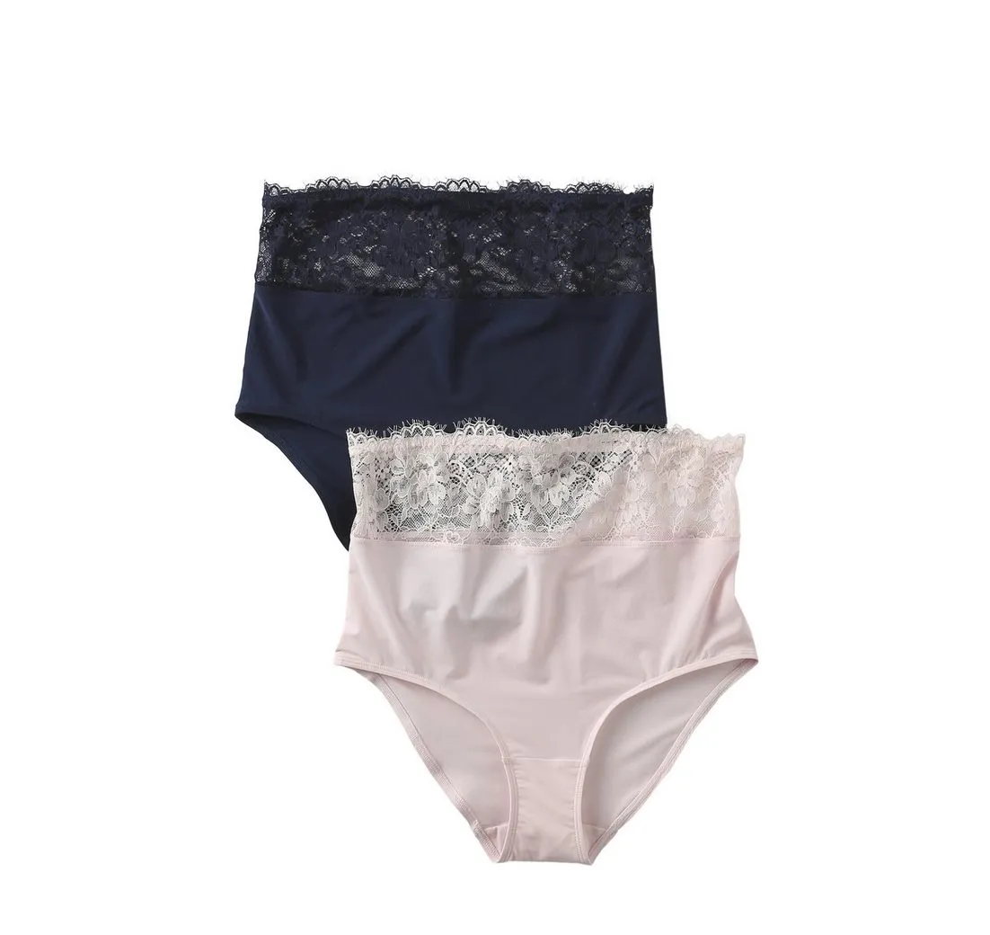 ENVIE DE FRAISE Umstandsslip 2er-Pack Umstands-Slips mit Spitze, hohe Taille 2er-Pack