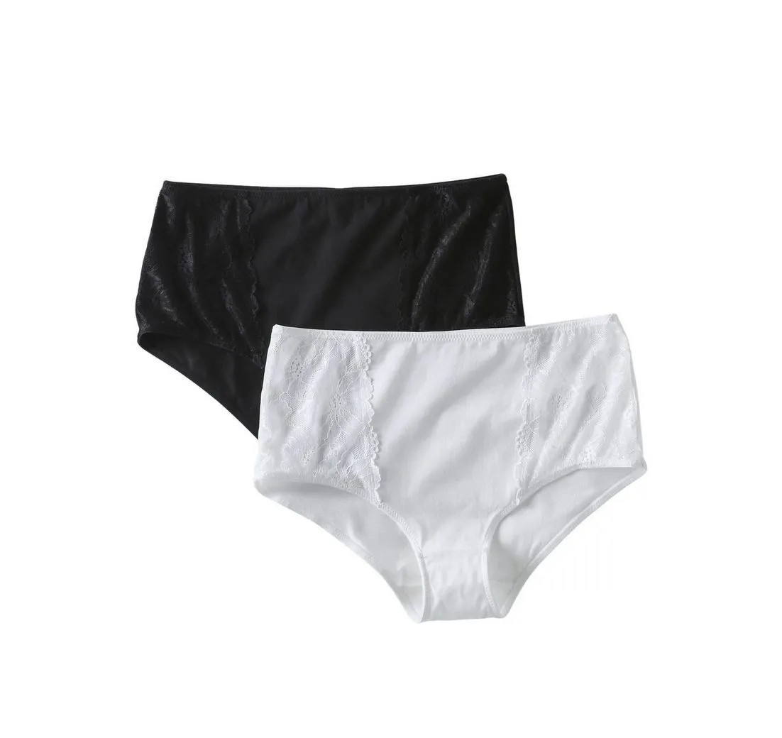 ENVIE DE FRAISE Umstandsslip 2er-Pack Umstands-Taillenslips mit Spitze 2er-Pack