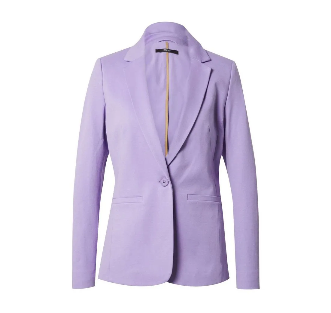 ESPRIT Kurzblazer Punto di Roma (1-tlg) Plain/ohne Details