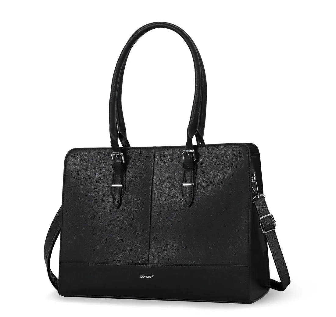 Fassiona Handtasche Damen Businesstasche Große Business Schultertasche für Arbeit Schule, Bürotasche Damen 16 Zoll Notebooktasche mit Fächern