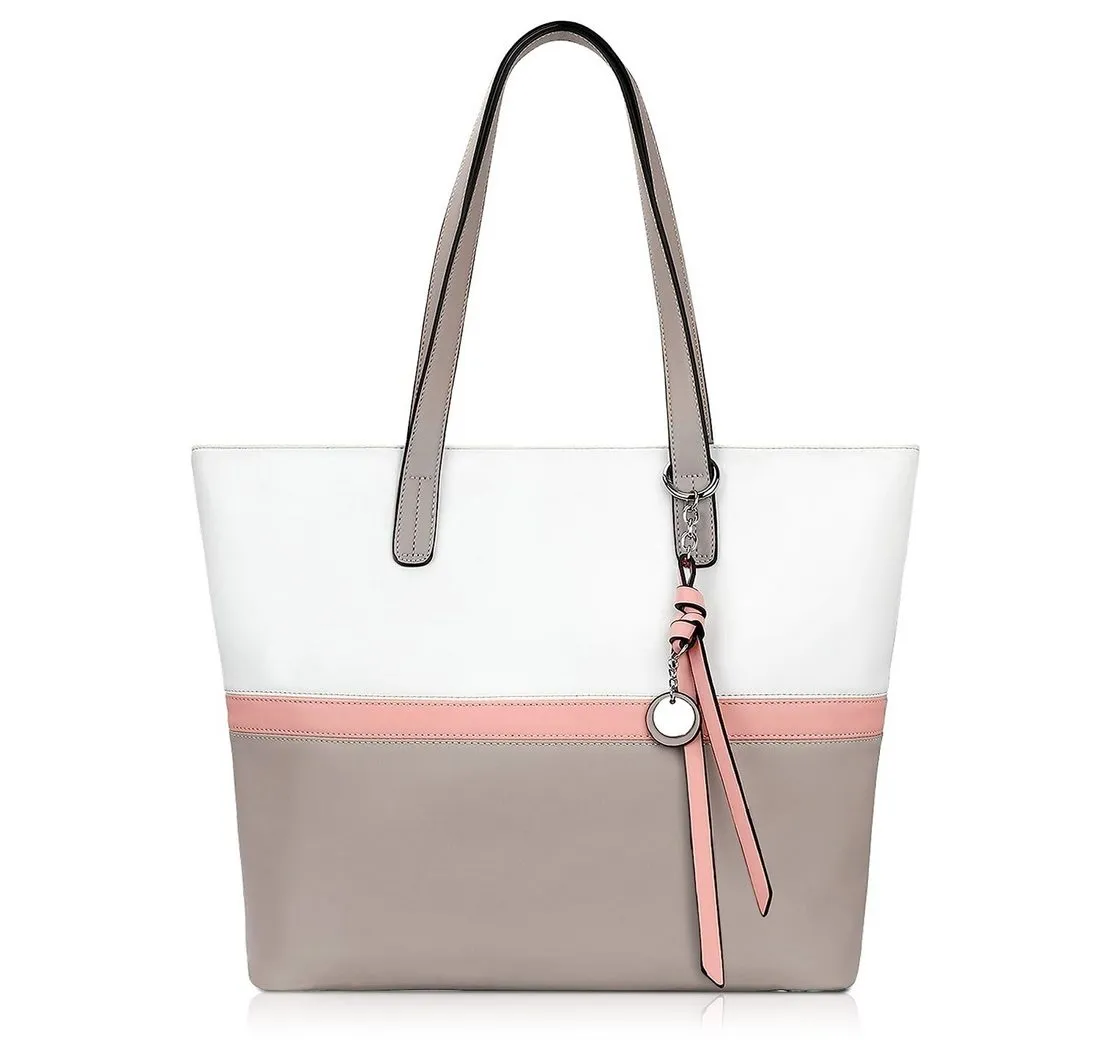 Fassiona Schultertasche Handtasche Damen Shopper Groß Damen Tasche für Büro Schule Einkauf