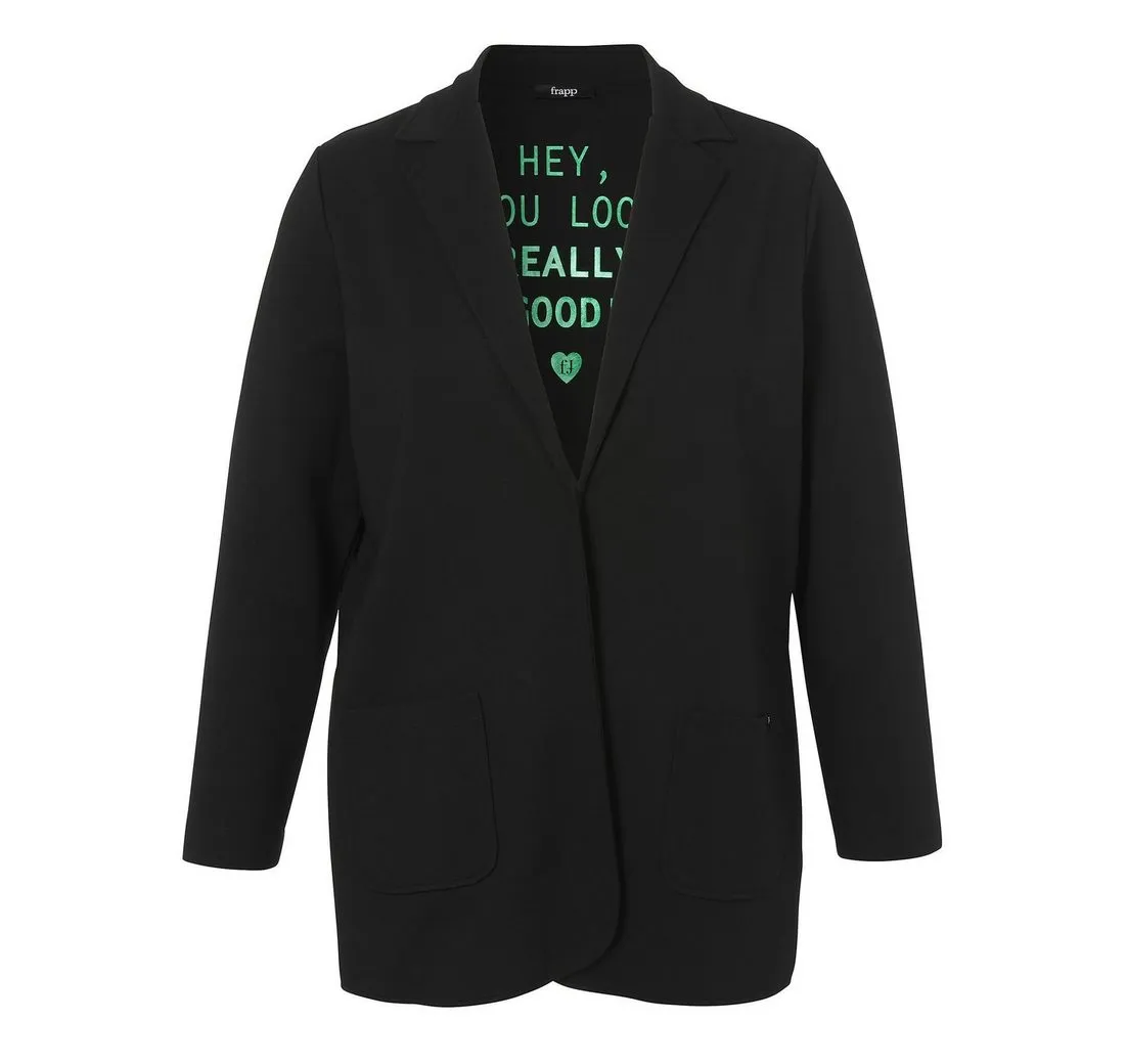 FRAPP Jackenblazer (1-tlg) in unifarbenem Stil