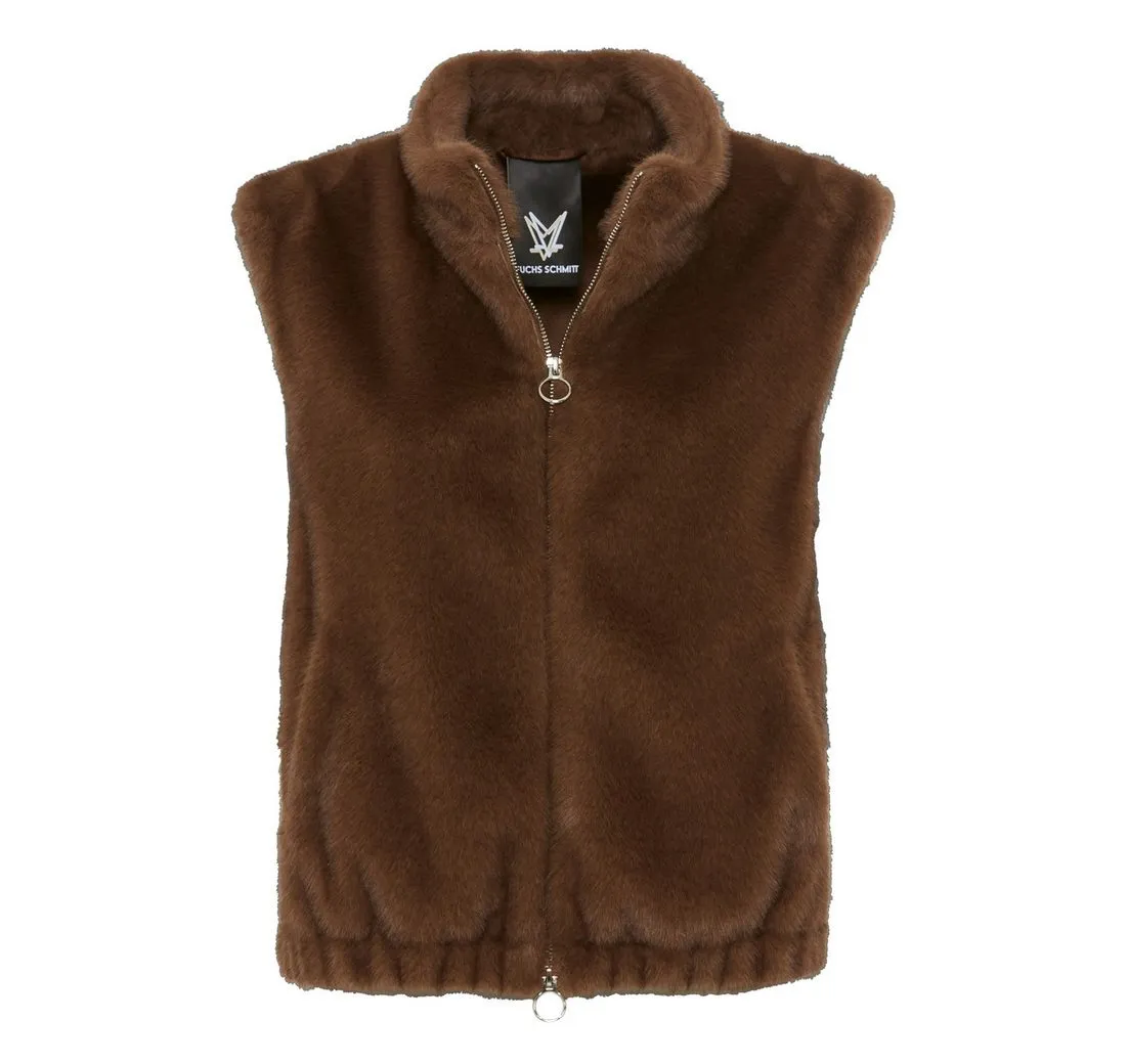 FUCHS SCHMITT Plüschjacke Fuchs Schmitt Kunstfell-Weste (1-St)