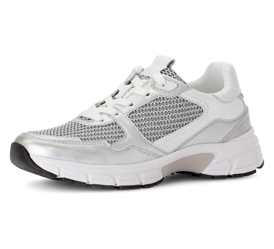 GABOR FLORENZ Keilsneaker, Freizeitschuh, Halbschuh, Schnürer, Kontrastbesatz, Weite G (weit)