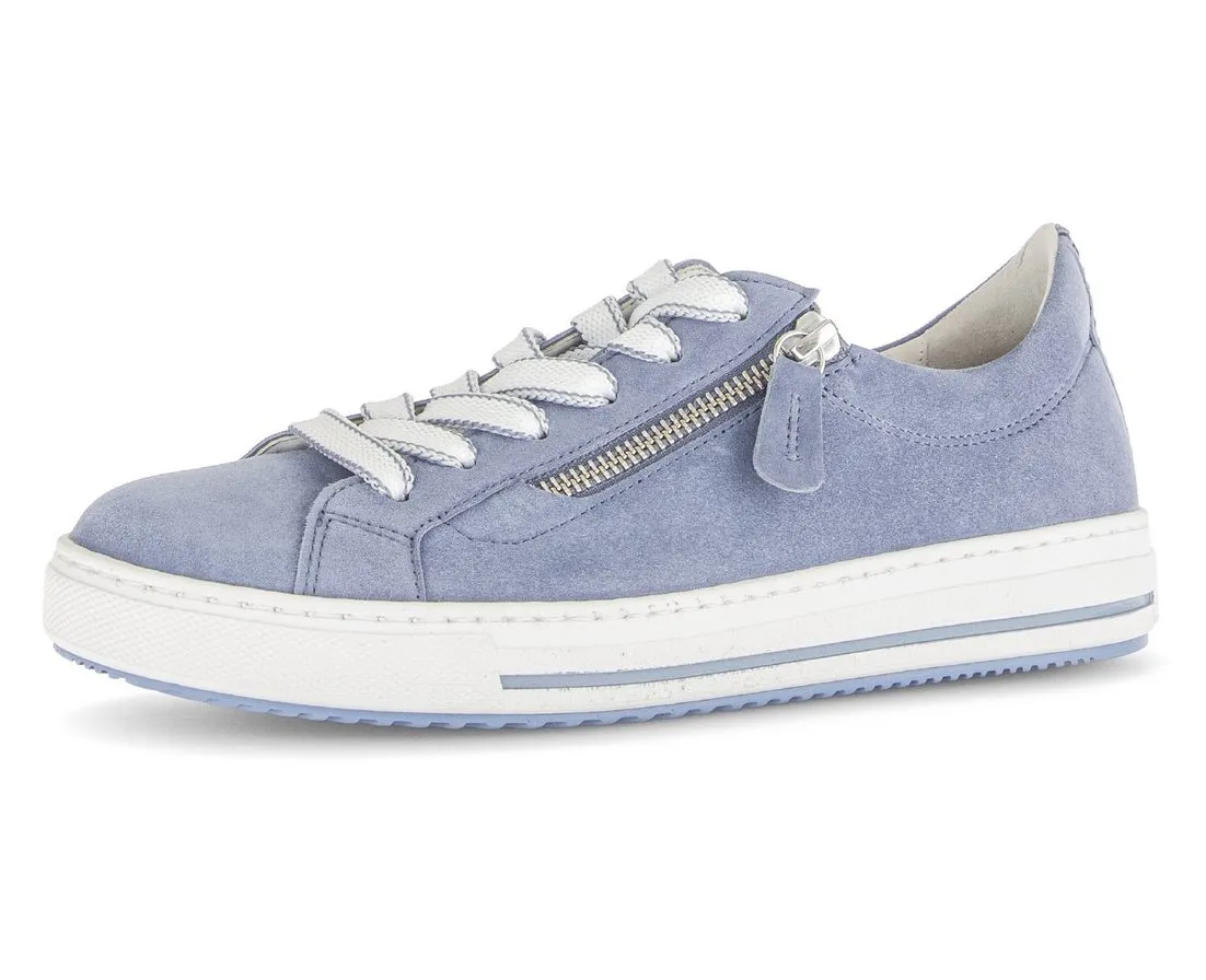 GABOR FLORENZ Plateausneaker, Schnürschuh, Halbschuh mit Kontrastnähten an der Ferse, G-Weite