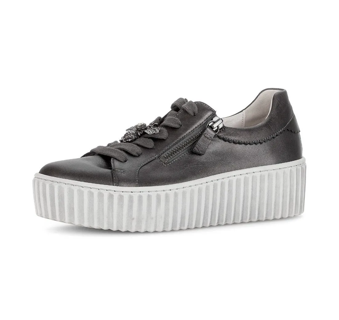 GABOR Plateausneaker, Freizeitschuh, Halbschuh, Schnürschuh mit Best Fitting-Ausstattung