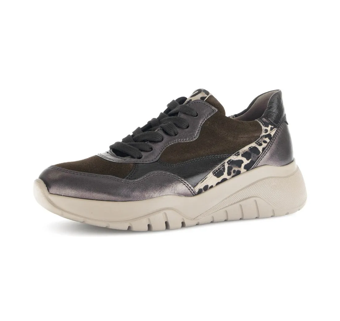 GABOR Plateausneaker, Schnürschuh, Halbschuh mit modischen Kontrastbesätzen