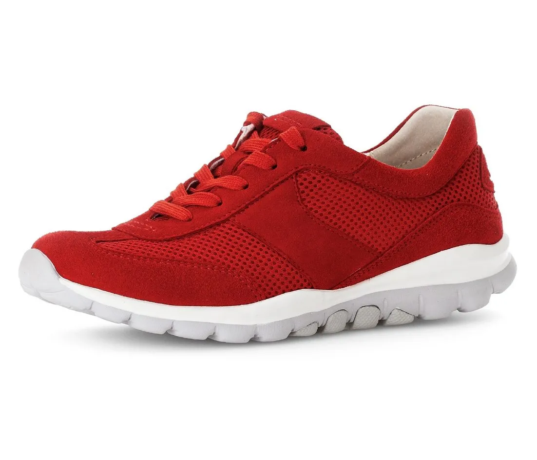 GABOR ROLLINGSOFT Keilsneaker, Freizeitschuh, Halbschuh, Schnürschuh mit OPTIFIT-Wechselfußbett