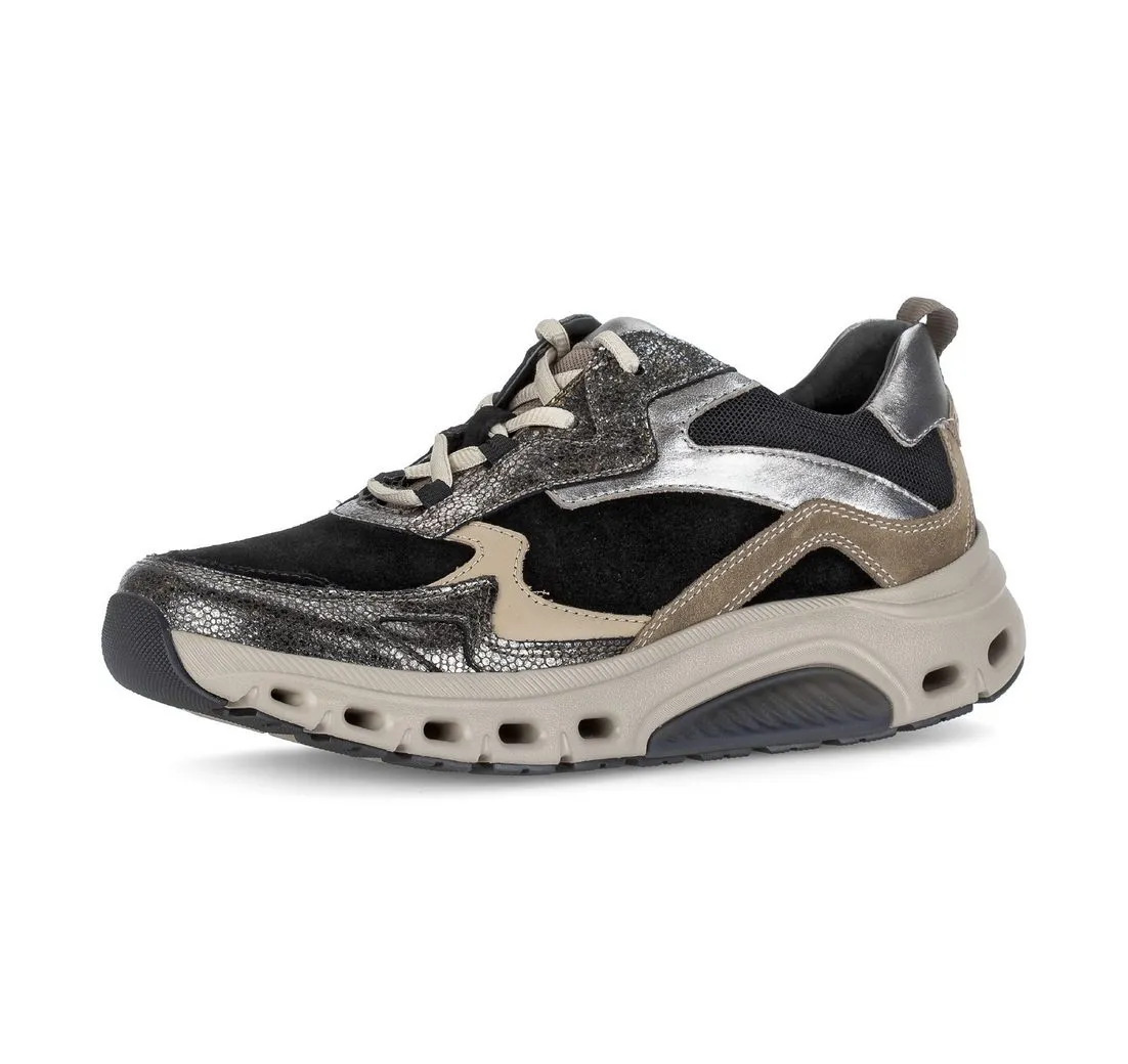 GABOR ROLLINGSOFT Keilsneaker, Plateau, Schnürschuh, Halbschuh mit Wechselfußbett