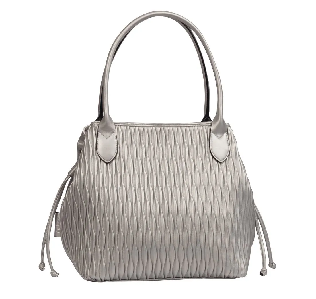 Gabor Shopper Granada wave, aus leicht genarbtem Lederimitat mit dekorativen Ziernähten