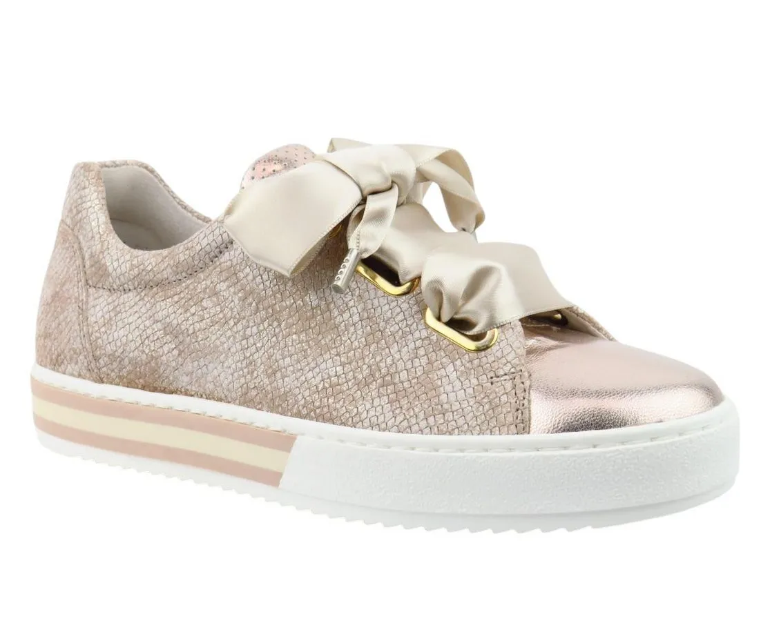 GABOR Snake Met. muschel/puder Sneaker