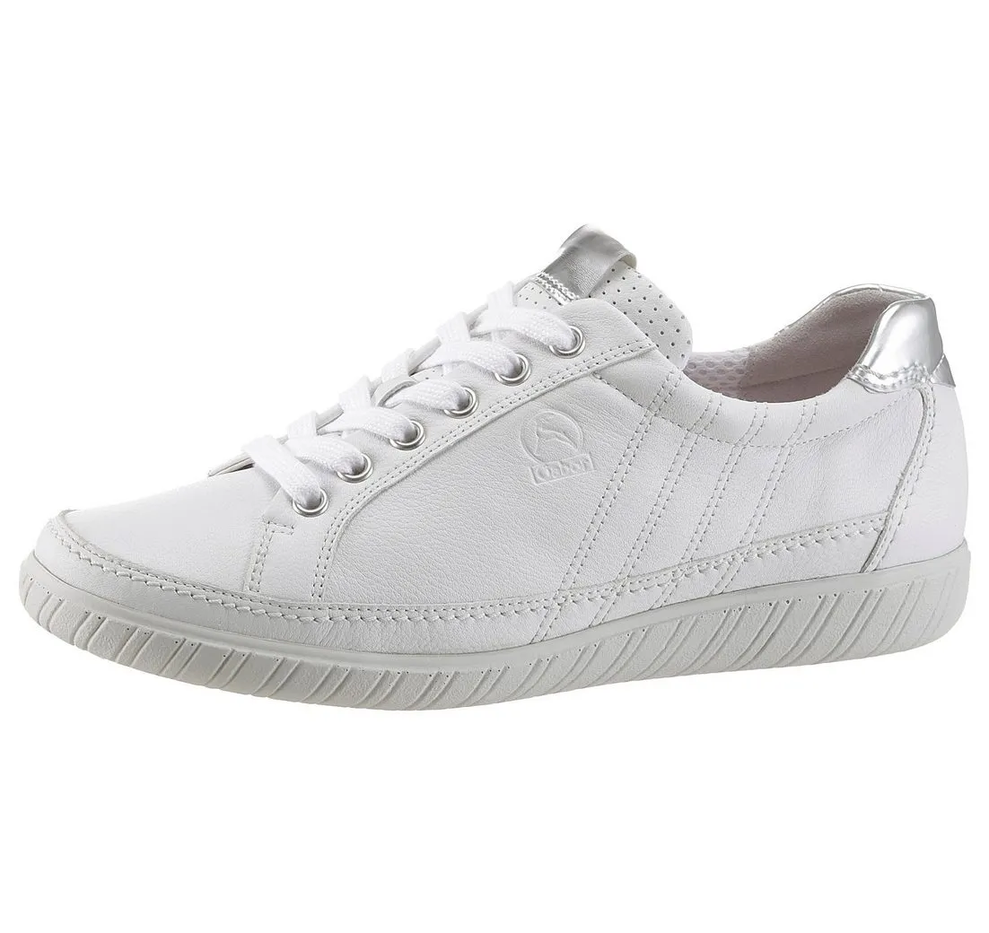 GABOR YORK Sneaker mit modischer Ziersteppung, Freizeitschuh, Halbschuh, Schnürschuh