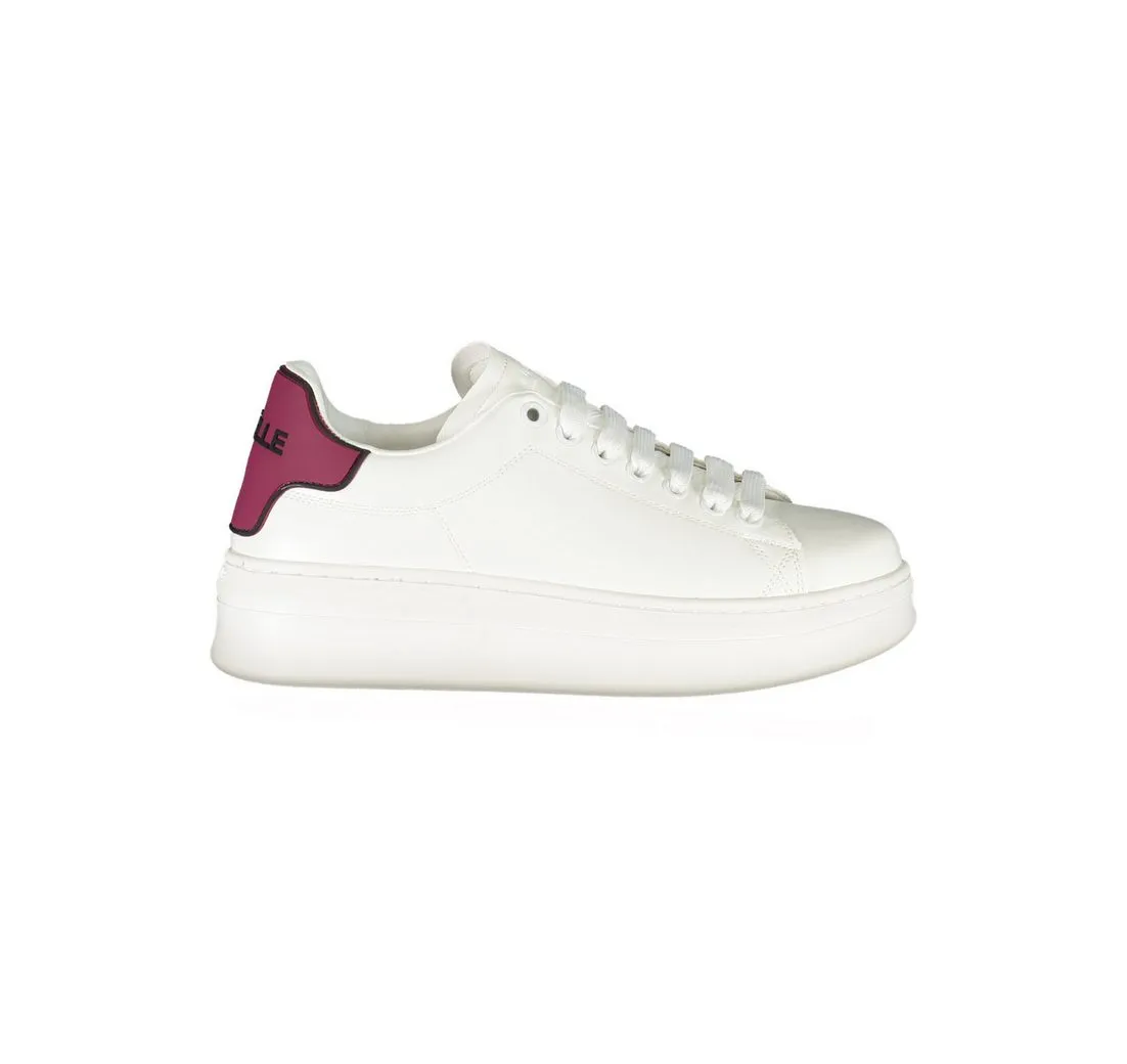 GAELLE PARIS Sneaker Damen Rote Sportschuhe mit Kontrastdetails und Logo