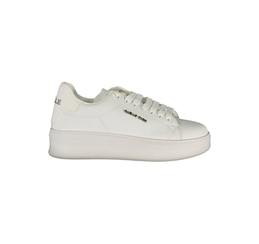 GAELLE PARIS Sneaker Damen-Sneaker Weiß mit Kontrastdetails und