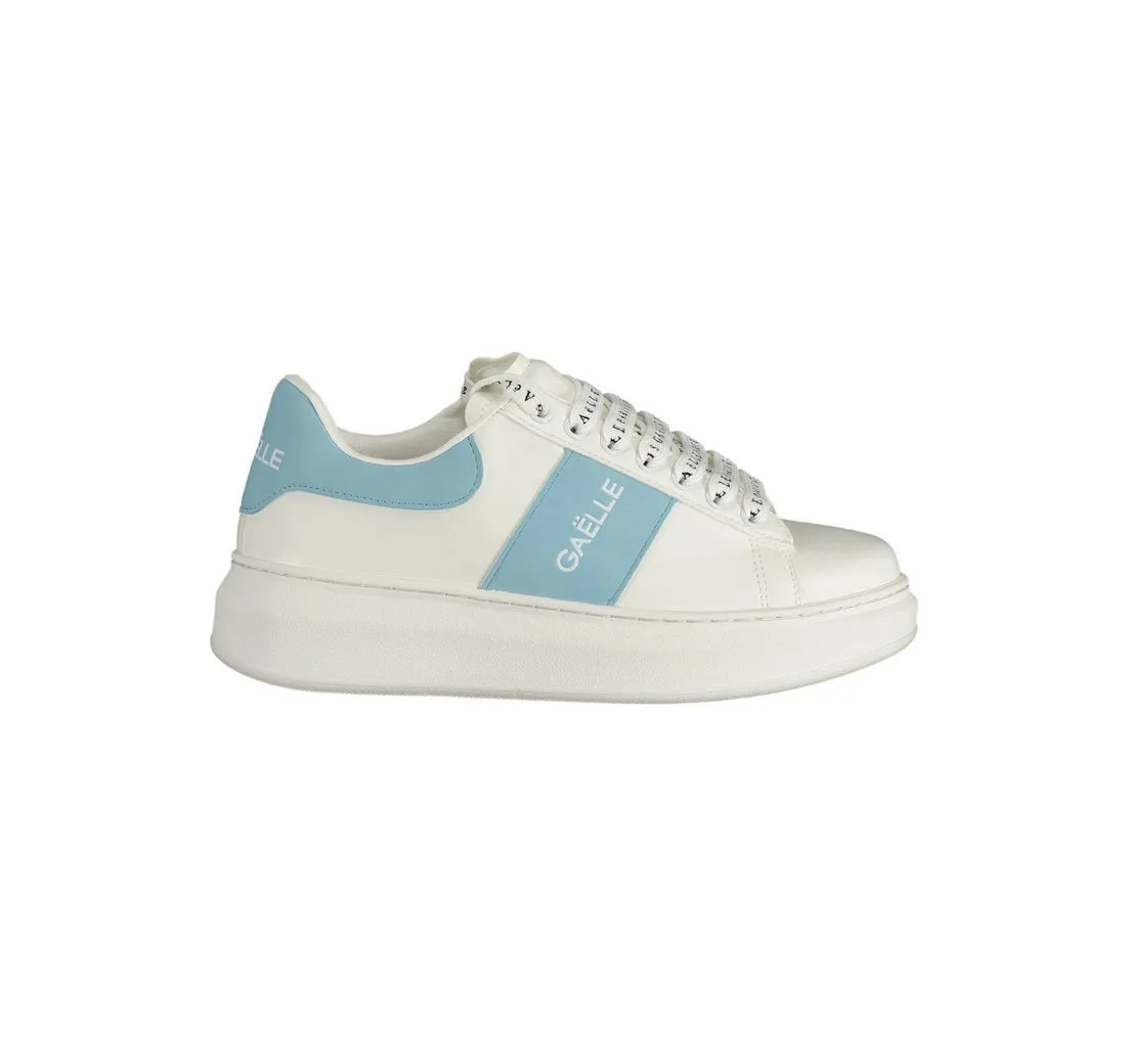 GAELLE PARIS Sneaker Stylische weiße Damensneaker aus Öko-Leder mit