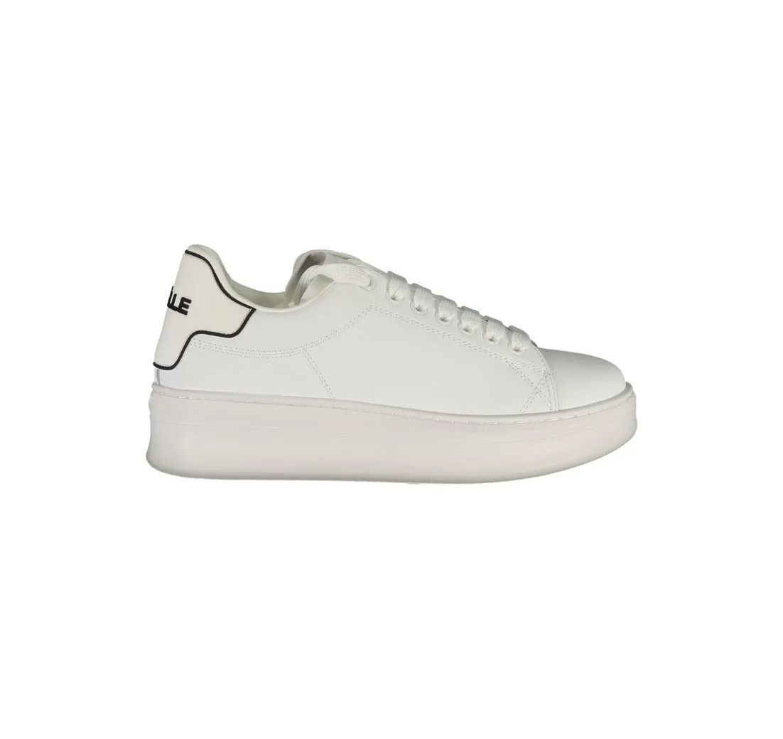 GAELLE PARIS Sneaker Trendiger Damensneaker: Weiß mit Kontrasten &