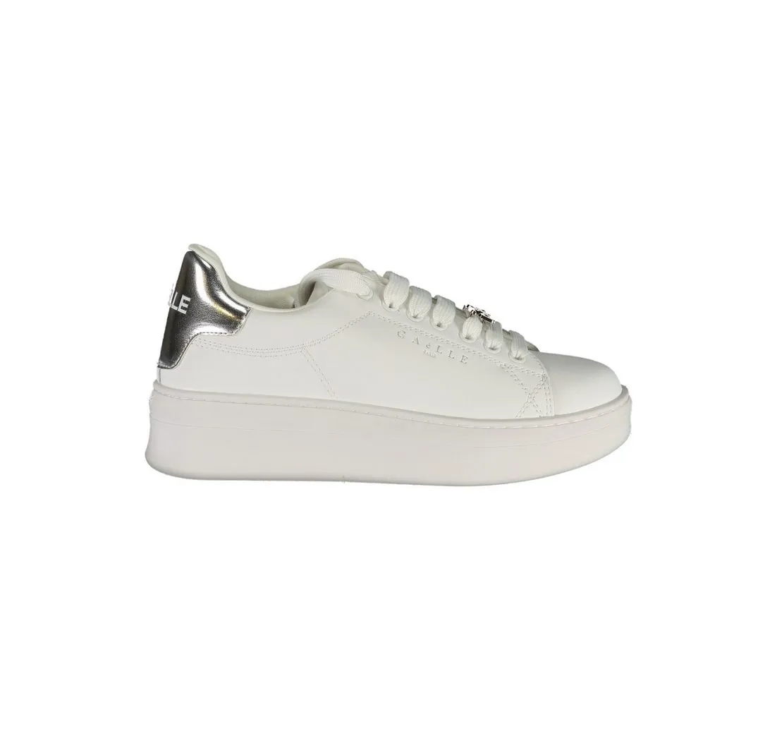 GAELLE PARIS Sneaker Weiße Damen-Sportschuhe mit Logodetails und