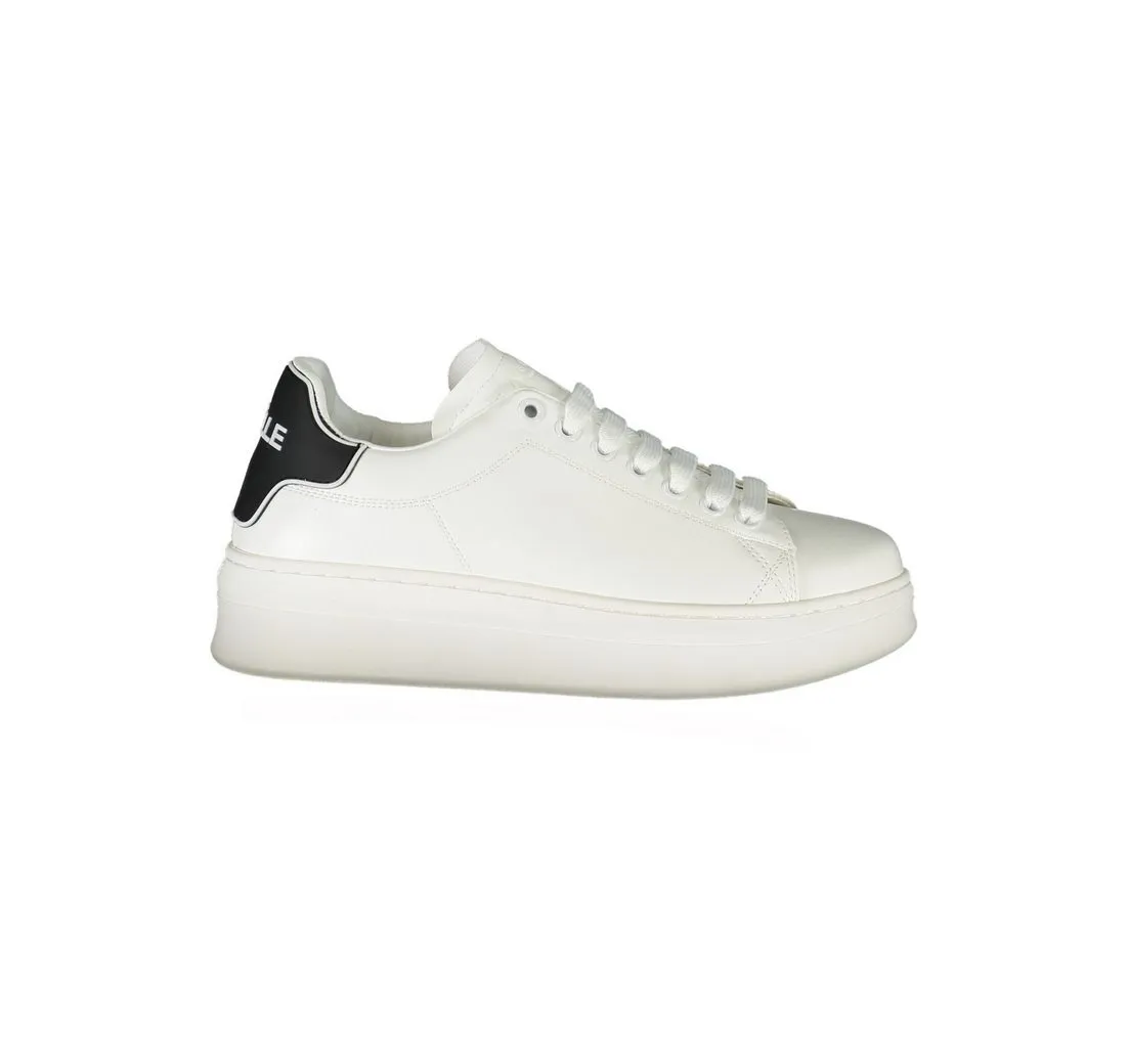GAELLE PARIS Sneaker Weißer Damensportschuh mit Schnürung und