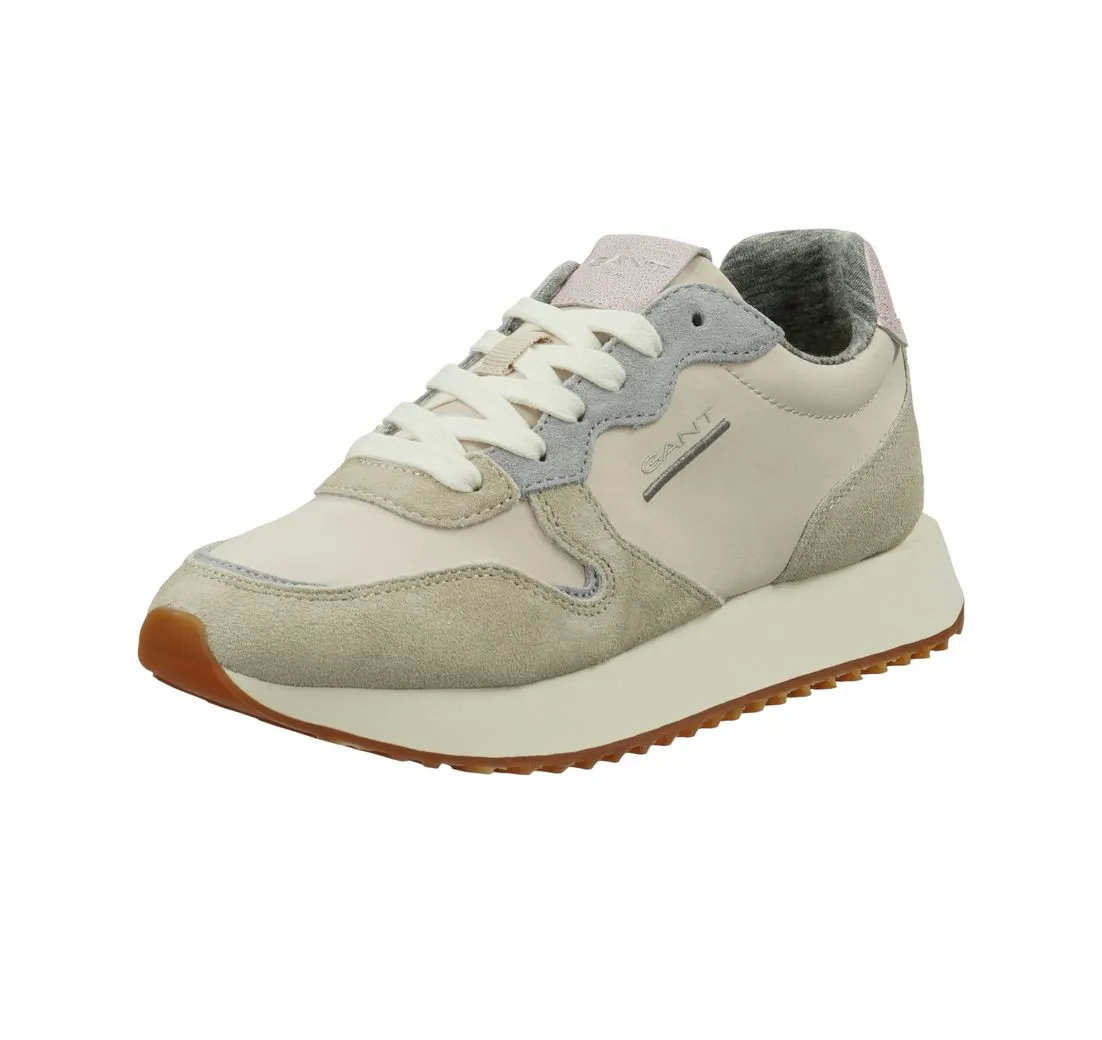 GANT Bevinda Sneaker, Plateausneaker, Schnürschuh mit weicher Lederinnensohle