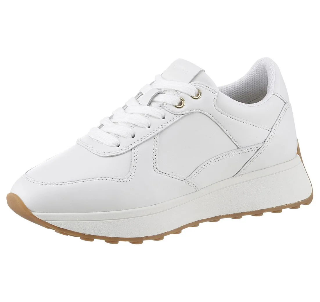GEOX D AMABEL A Sneaker, Keilabsatz, Freizeitschuh, Halbschuh, Schnürschuh im Monochrome-Look