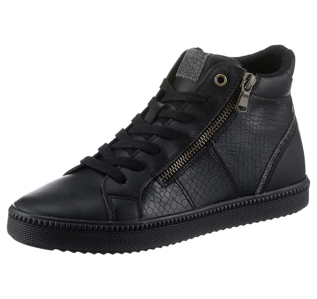 GEOX D BLOMIEE B Sneaker High Top Sneaker, Schnürboots, Winterboots mit Reißverschluss