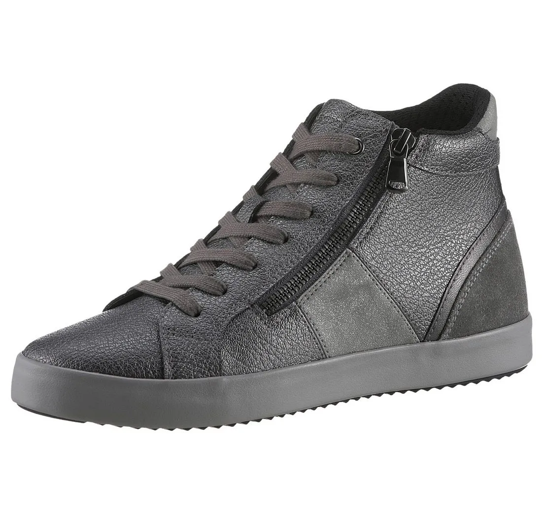 GEOX D BLOMIEE D Sneaker Freizeitschuh, Boots, Hightop im Metallic Look